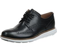 Cole Haan Men's Original Grand Wingtip Oxfords, Black Black Leather White Black White, 1.5 UK