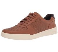 Cole Haan Men's Crosscourt Modern Sneaker, Optic White Molten Lava, British Tan Leather/Ivory, 11 US Wide