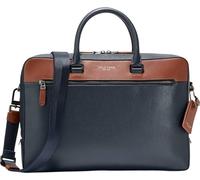 Cole Haan mens Damon Briefcase, Navy Blazer/New British Tan, UNIT