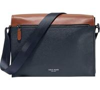 Cole Haan Mens Damon Messenger, Navy Blazer/New British Tan, Unit, Damon Messenger