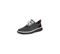 Cole Haan Men's Generation Zerogrand Stitchlite Trainers, Gray Pinstripe Black Knit Barbados Cherry Black, 10 UK
