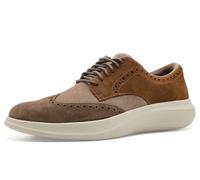 Cole Haan Men's Grand Aerion Wingtip, Irish Coffee/Spiced Brown/Pumice Stone Suede, 12