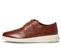 Cole Haan Men's Grand+ Wingtip Oxford, British Tan Ivory, 10 UK