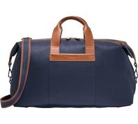 Cole Haan Men's Judson Brushed Twill Duffel, Midnight Moon/New British Tan, Unit, Judson Brushed Twill Duffel