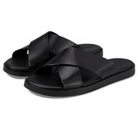 Cole Haan Men's Nantucket Cross Strap Sandal, Black/Black, 11-M UK