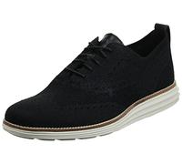 Cole Haan Men's Original Grand Knit Wing Tip Ii Sneaker, Black Black Black Ivory, 14 UK