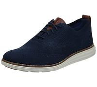 Cole Haan Men's Original Grand Knit Wing Tip Ii Sneaker, Blue Navy Navy Ivory, 10.5 UK