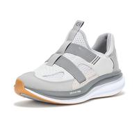 Cole Haan Men's Original Grand Quadstar Monk Strap Running Sneakers, Micro Chip/Quiet Shade/Optic White, 10 UK