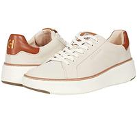 Cole Haan Women's Grandpro Topspin Waterproof Golf Shoes Sneaker, Cement Leather/Nbk, 9.5 Wide