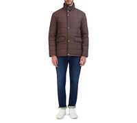 Cole Haan Men's Quilt Jacket with Rib Knit Inner Collar, Wren, XXL