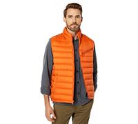 Cole Haan Men's Quilted Puffer Vest with Chest Zip Pocket, Burnt Orange, M