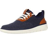 Cole Haan Men's Shoes-Gneration Zerogrand Stitchlite Trainers, Marine Blue Gray Pinstripe Ch British Tan Ivory, 14.5 UK
