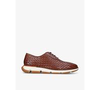 Cole Haan Mens Tan 4.zerogrand Woven Leather Oxford Shoes Eur 42 / 8 Uk Men