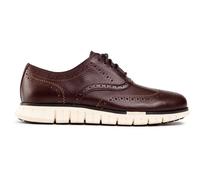 Cole Haan Mens Zerogrand Remastered Shoes - Maroon Leather - Size UK 8