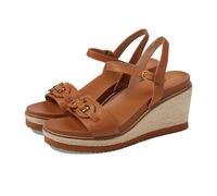 Cole Haan Women's Cloudfeel Espadrille Link Wedge Sandal, Pecan Leather, 7.5 UK