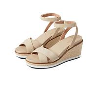 Cole Haan Cloudfeel Espadrille Wedge Sandal 75 mm, Sesame, 5.5 UK