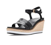 Cole Haan Womens Cloudfeel Ronnie Espadrille, Black Leather/Natural, 4.5 UK