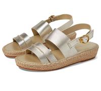 Cole Haan Womens Cloudfeel Tilden Leather Soft Gold Sandals 4 UK