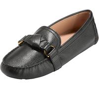 Cole Haan women's Emmie Knot Driver Driving Style Loafer, Black Leather, 7 UK