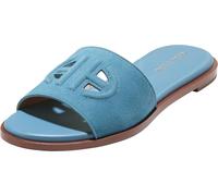 Cole Haan Women's Flynn Logo Slide, Provincial Blue Suede, 7 UK