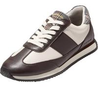 Cole Haan Womens Grand Crosscourt Davie Runners, Dark Chocolate/Ivory/Classic Plaid Textile Leather, 5.5 Wide