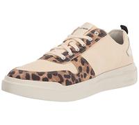 Cole Haan Women's GRANDPRØ Rally Canvas Court Trainer Sneaker, Natural Cotton/Leopard Print/Ivory, 8 UK