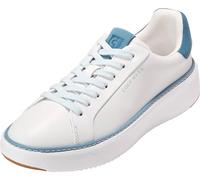 Cole Haan Women's Grandpro Topspin Sneaker, White Leather/Provincial Blue Suede, 4-B UK