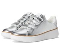Cole Haan Women's Grandpro Topspin Triple Strap Sneakers, Silver/White, 5 UK