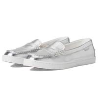 Cole Haan Women's Nantucket Penny Loafers, Argento/White, 5 UK
