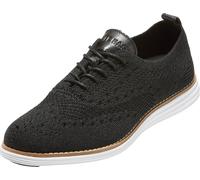 Cole Haan Women's Original Grand Stitchlite Wingtip Oxford, Black Knitted Look White, 6 UK