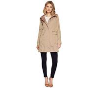 Cole Haan Women's Plus Packable Hooded Rain Jacket With Bow Rain Jacket | Packable, Removable Hood, Lightweight, Machine Washable, Year-Round, Rainy Weather, Travel