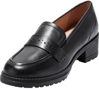 Cole Haan Women's Shoes-Corrinne Lug Penny Loafer, Black LTR, 8.5 UK