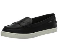 Cole Haan Women's Nantucket Penny Loafer, Black Pebbled Leather, 4 UK