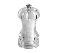 Cole & Mason 145 Salt Mill, Ceramic Adjustable Precision+ Grind Mechanism, Traditional Capstan Salt Grinder, Acrylic, 115 mm