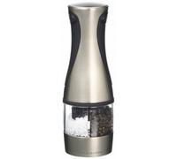 Cole & Mason Kew Electric Salt and Pepper Mill, Combi Mill with Adjustable Grind, Brushed Chrome, 210 mm, Single, Includes 1 x Electric Salt and Pepper Grinder