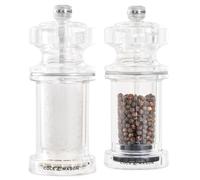 Cole & Mason 605 Salt and Pepper Mill Set, Precision+/Ceramic Mechanisms with Adjustable Salt and Pepper Grinders