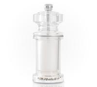 Cole & Mason 605 Salt Mill, Adjustable Ceramic Grinding Mechanism, Salt Grinder for Seasoning/Cooking, Acrylic, 144mm, Lifetime Mechanism Guarantee