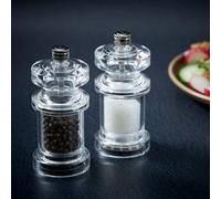 Cole & Mason Acrylic Salt & Pepper Mill Gift Set, Clear
