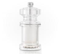 Cole & Mason 675 Salt Grinder Adjustable Ceramic Grinding Mechanism | Salt Mill for Seasoning/Cooking, Acrylic, 11.8cm, Comes Filled, Lifetime Mechanism Guarantee