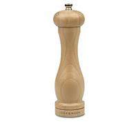 Cole & Mason Beech Capstan A8 Pepper Mill, 200mm, Adjustable Grind Precision+ Mechanism, Beech Wood, Single, Includes 1 x Pepper Grinder