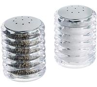 Cole & Mason Beehive Salt and Pepper Shaker Set Salt and Pepper Pots 6cm | Compact Salt and Pepper Pots Made From Durable Acrylic/Stainless Steel Beehive Design Ideal For Travelling/Camping/Picnics