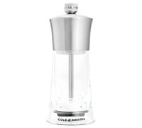 Cole & Mason Bromley Pepper Mill, Ceramic Mechanism with Adjustable Coarseness, Acrylic/Stainless Steel Pepper Grinder, 150mm, Lifetime Mechanism Guarantee