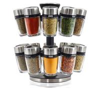 Cole & Mason Cambridge 20 Jar Herb & Spice Carousel - Clear