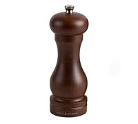 COLE & MASON Capstan Wood Salt Grinder - Wooden Mill Includes Precision Mechanism, 6.5 inch