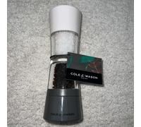 Cole & Mason Lincoln Duo Salt and Pepper Mill, Stainless Steel, Grey, 6.2 x 6.2 x 18.9 cm