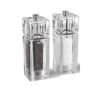 Cole & Mason Cube Salt Shaker & Pepper Mill Combi- Clear