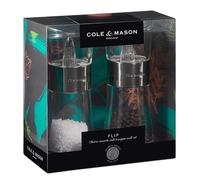 Cole & Mason Flip 180 Salt and Pepper Mill Set, Adjustable Coarseness
