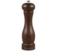 Cole & Mason HB0844P Forest Capstan Pepper Mill, Precision+ Wooden, Stained Beech Wood, 200 mm, Single, Includes 1 x Pepper Grinder