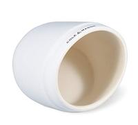 Cole & Mason H121923 Whitmore Salt Pig | Salt Cellar/Salt Pot/Salt Box | White Ceramic | (H) 145mm x (W) 115mm x (D) 160mm | Salt Not Included/Dishwasher Safe | 2 Year