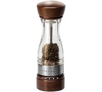 Cole & Mason H12301G Keswick Forest Dark Wood Pepper Mill, Gourmet Precision+, Stained Beech/Acrylic, 180 mm, Single, Includes 1 x Pepper Grinder